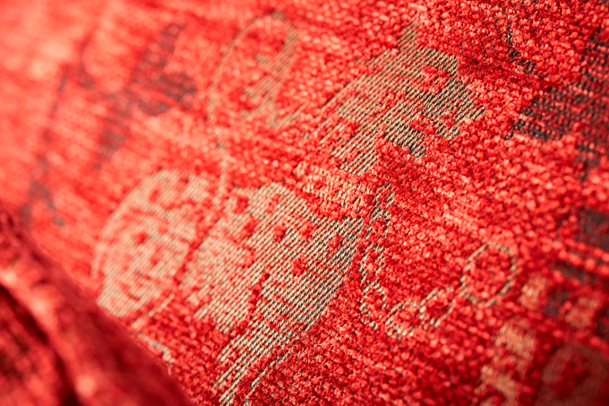 Detailbild von Warwick Stoff Bayeux aus der Kollektion Legacy Tapestry.